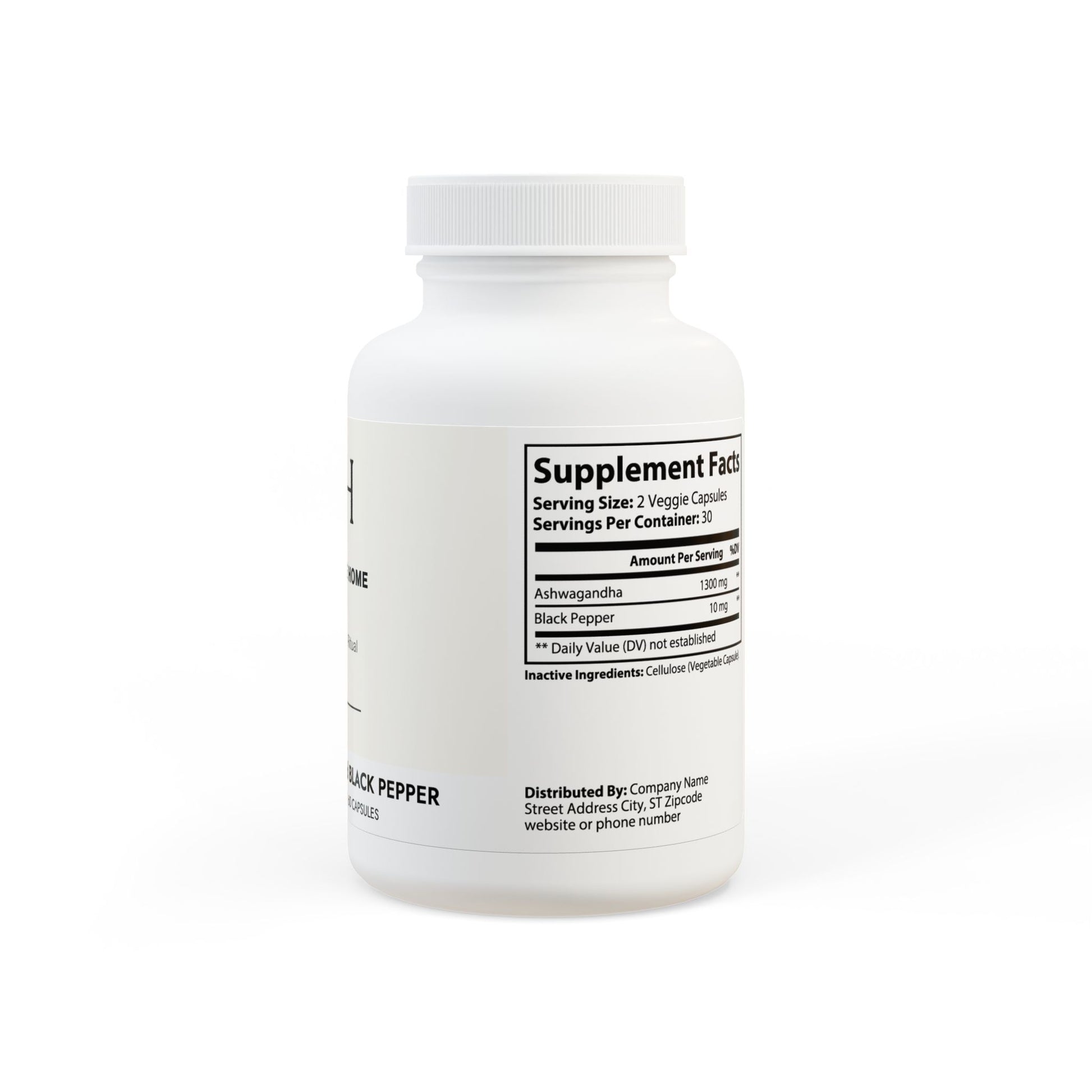 Right-facing bottle view showing supplement facts and dosage panel.
