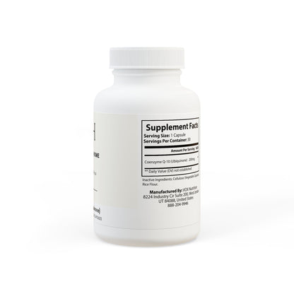  Detailed panel showing Coenzyme Q-10 content per serving.
