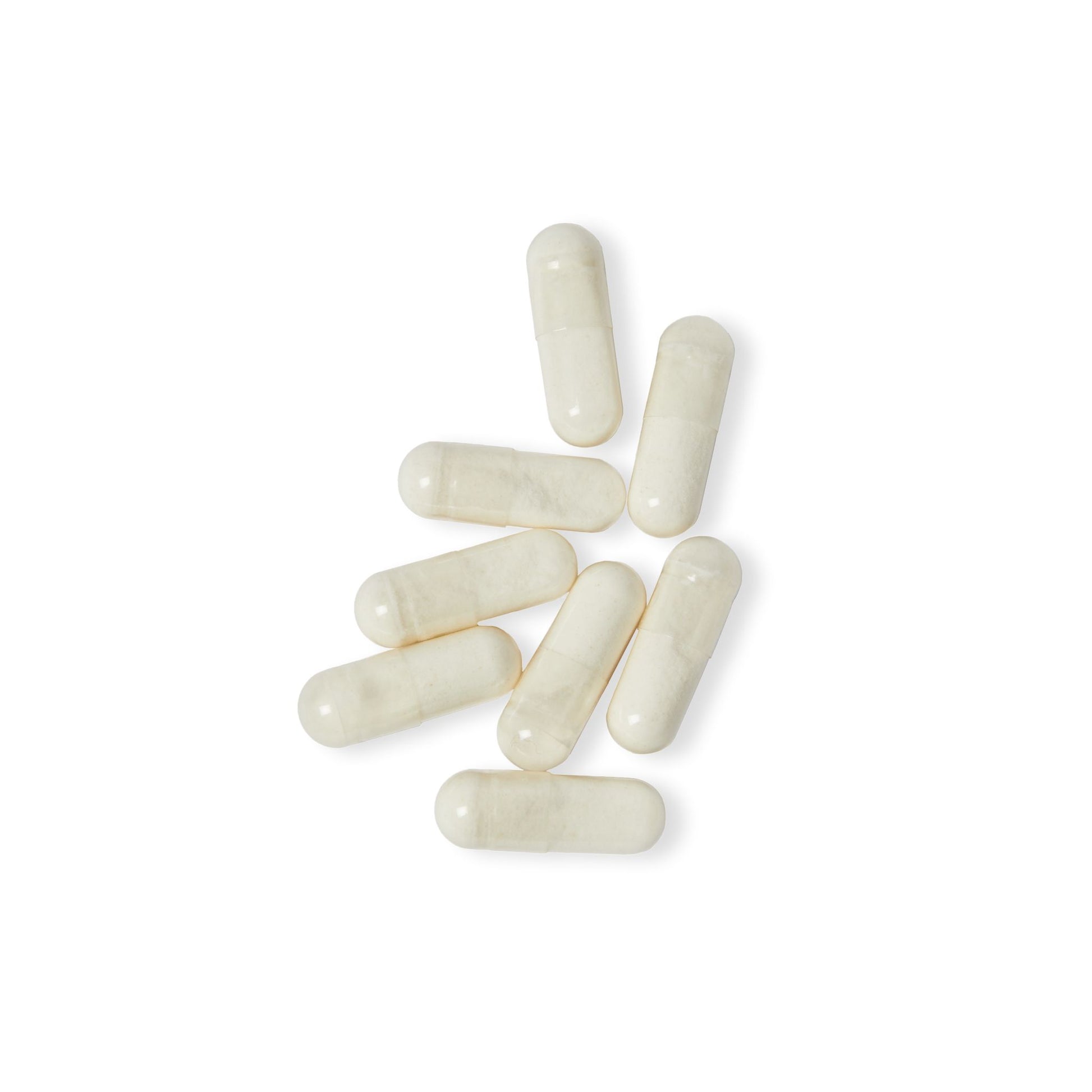  High-resolution image of vegetable capsules containing the enzyme blend.