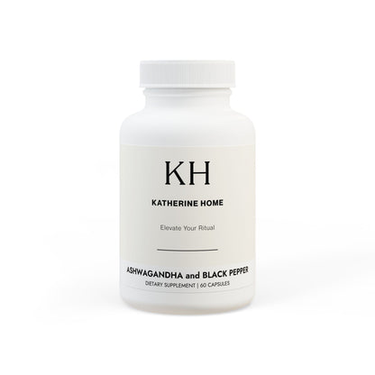 Front view of the white supplement bottle with minimalist KH branding and clean product labeling.