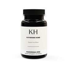 Front view of KH-branded Magnesium Zinc Supplement bottle with performance support formula.