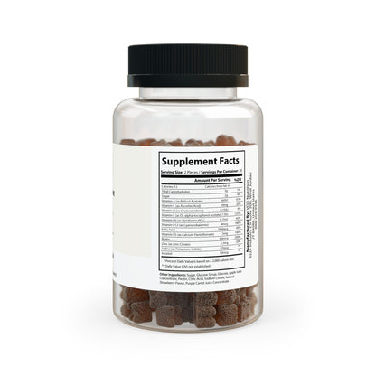  Right-side shot showing full nutritional panel and list of vitamins and minerals.