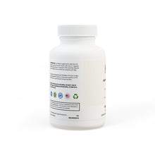 Side panel highlighting non-GMO, corn-free, lactose-free, and third-party tested status.