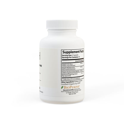 Panel detailing active ingredients and dosages.