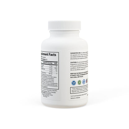 Rear label with usage instructions, ingredients, and safety information.