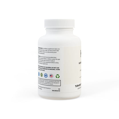 Side panel showing non-GMO, vegan, vegetarian, corn-free, lactose-free, and third-party tested certifications.