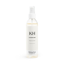 Front view of Katherine Home Calming Toner in clear PET bottle with white sprayer, 6 fl oz