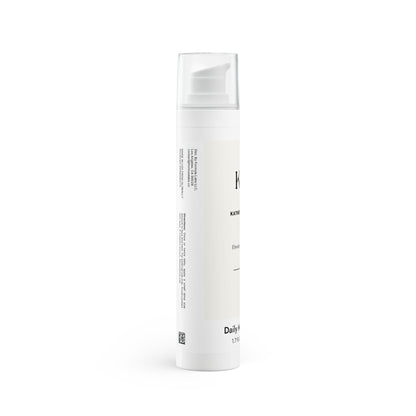 Side angle showing minimalist label of Katherine Home Daily Moisturizer