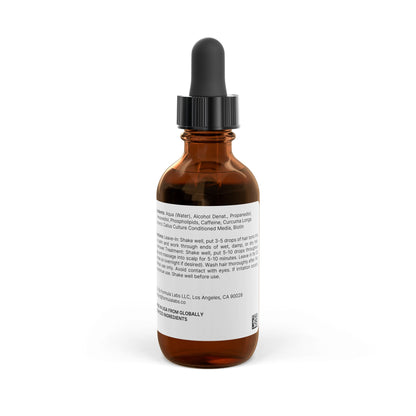 Back label view of Katherine Home Hair Growth Tonic with usage and ingredients
