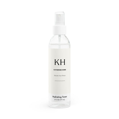 Front view of the Hydrating Toner in a clear PET bottle with a minimal white label and fine-mist sprayer