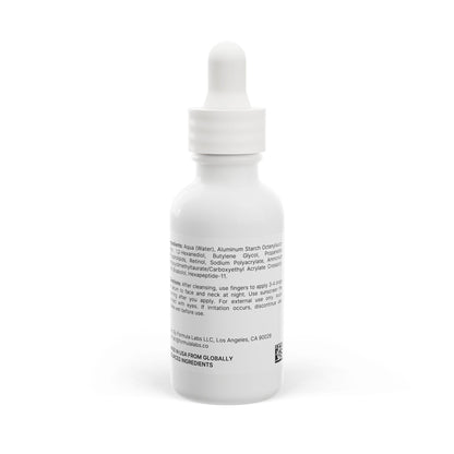 Back label showing full ingredient list and usage instructions