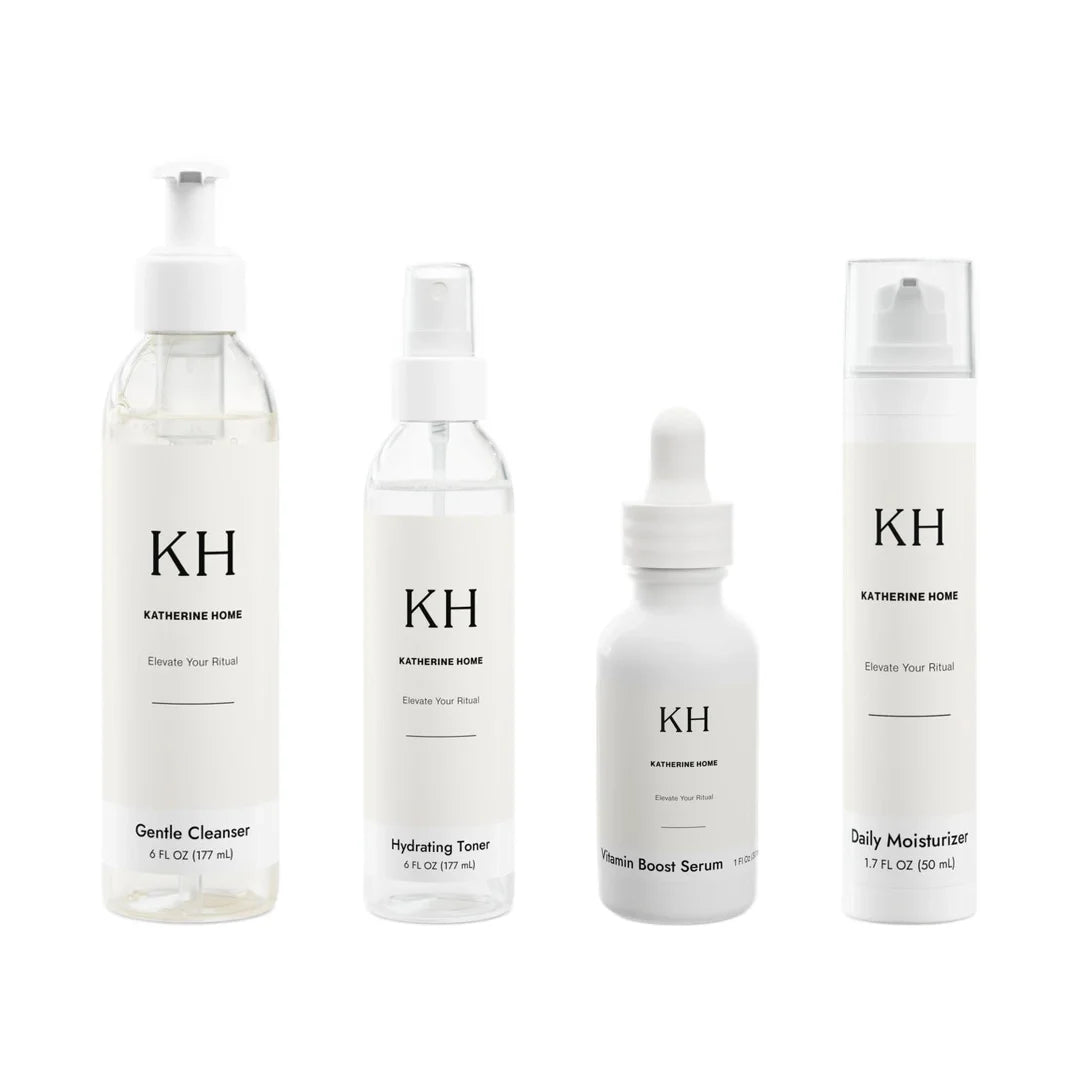 4 Steps Beauty Set: Cleanser, Toner, Serum, Moisturizer